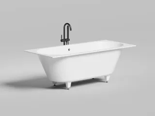 Ванна из искусственного камня Salini Ornella Axis S-Sense 103413MRH 170x75см RAL снаружи